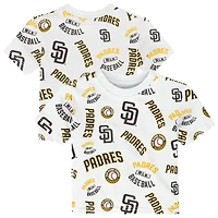 Toddler Outerstuff  White San Diego Padres Run Down T-Shirt