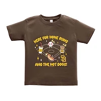 Toddler Soft as a Grape  Brown San Diego Padres Snack T-Shirt