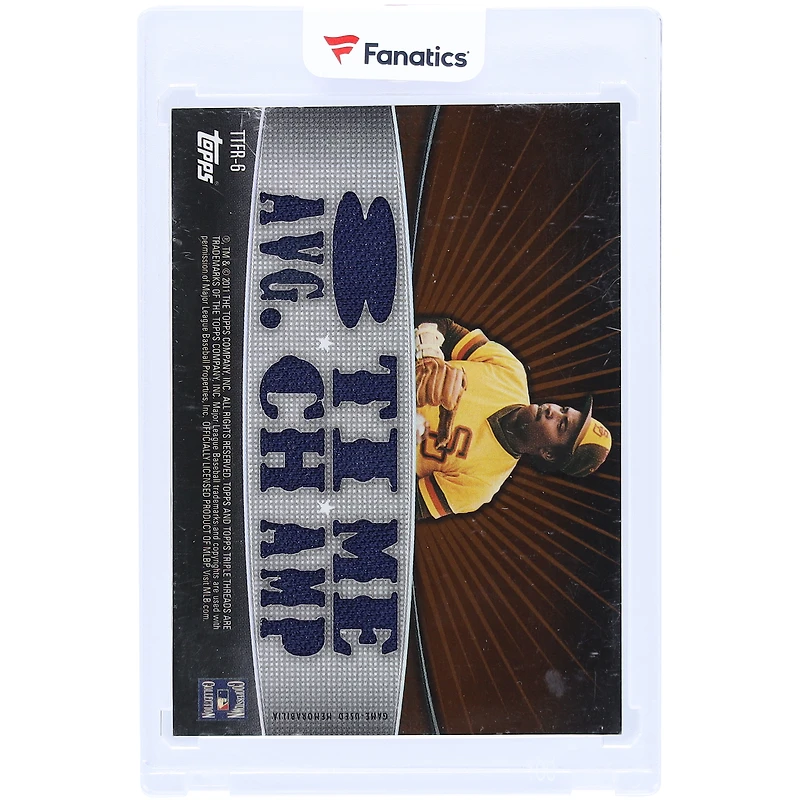 Tony Gwynn San Diego Padres 2011 Topps Triple Threads Multi Relic #TTFR-6 #27/27 Card