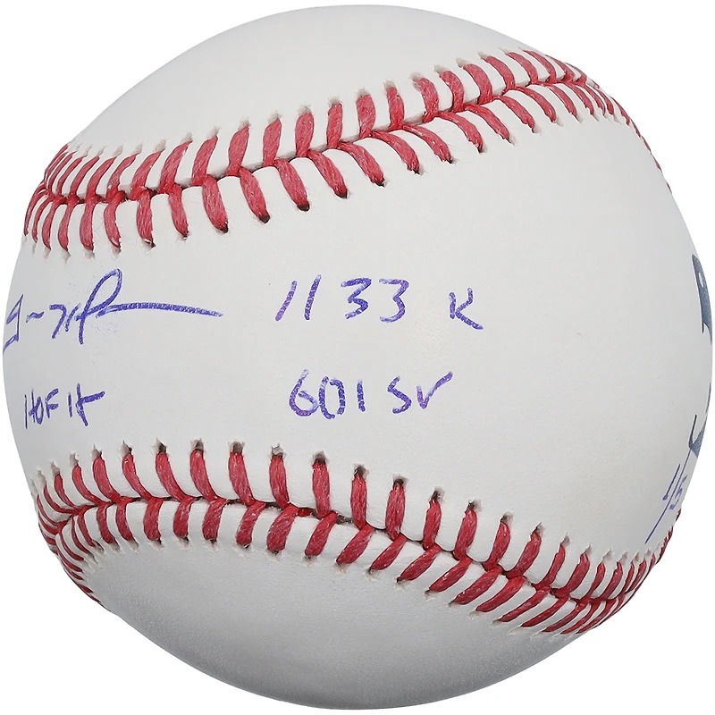 Balle de baseball autographiée par Trevor Hoffman des Padres de San Diego avec plusieurs inscriptions