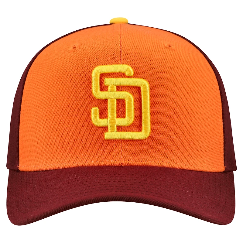 Casquette ajustable unisexe Mitchell & Ness Brown San Diego Padres Basic Coop Pro