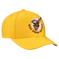 Casquette ajustable unisexe Mitchell & Ness jaune San Diego Padres Basic Coop Pro