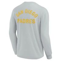 Unisex Fanatics Gray San Diego Padres Elements Super Soft Long Sleeve T-Shirt