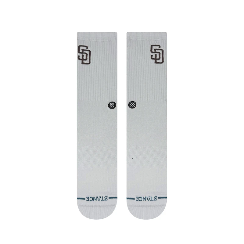 Unisex Stance San Diego Padres White Crested Knit Crew Socks