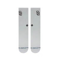 Unisex Stance San Diego Padres White Crested Knit Crew Socks