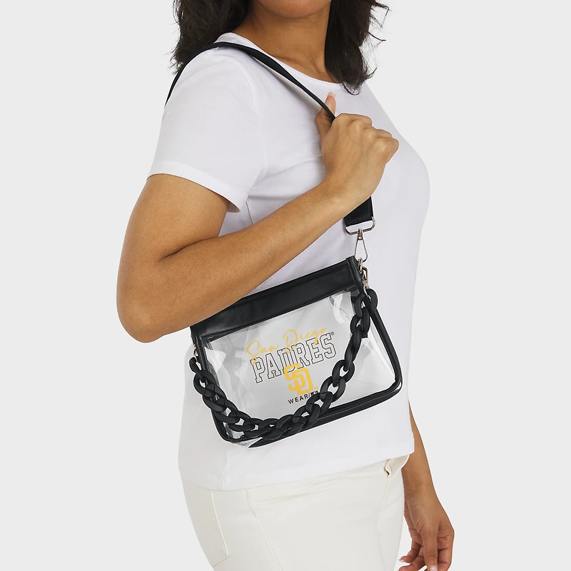 WEAR by Erin Andrews San Diego Padres Plastic Chain Mini Crossbody Bag