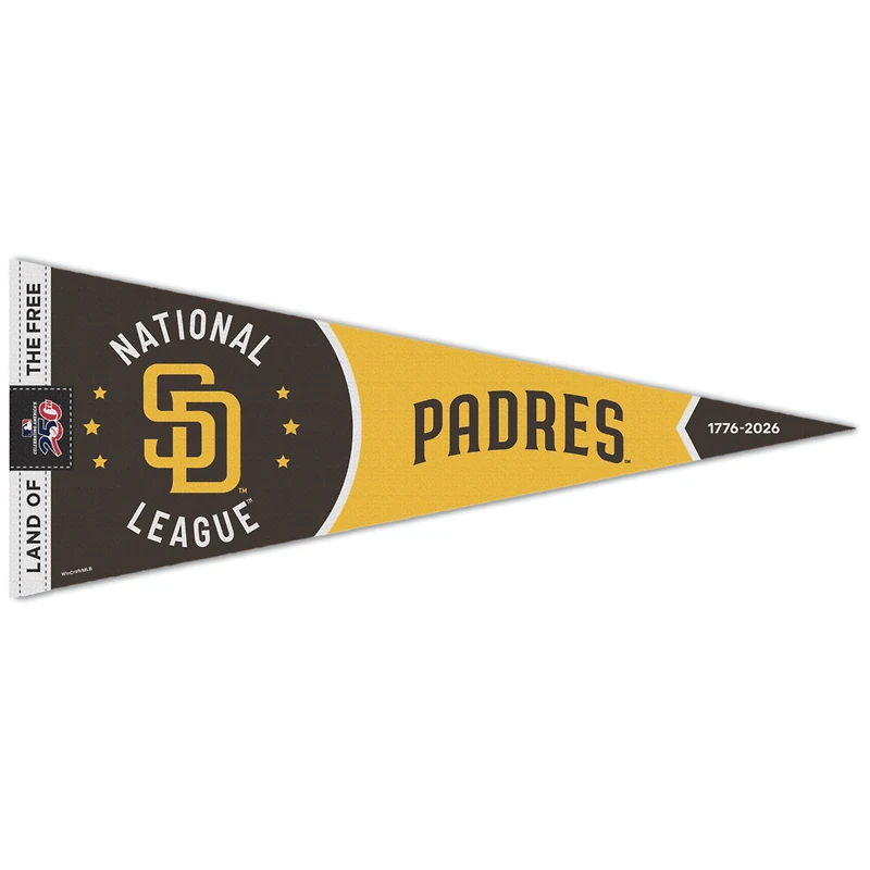 WinCraft San Diego Padres 12" x 30" America 250 Fanion Premium