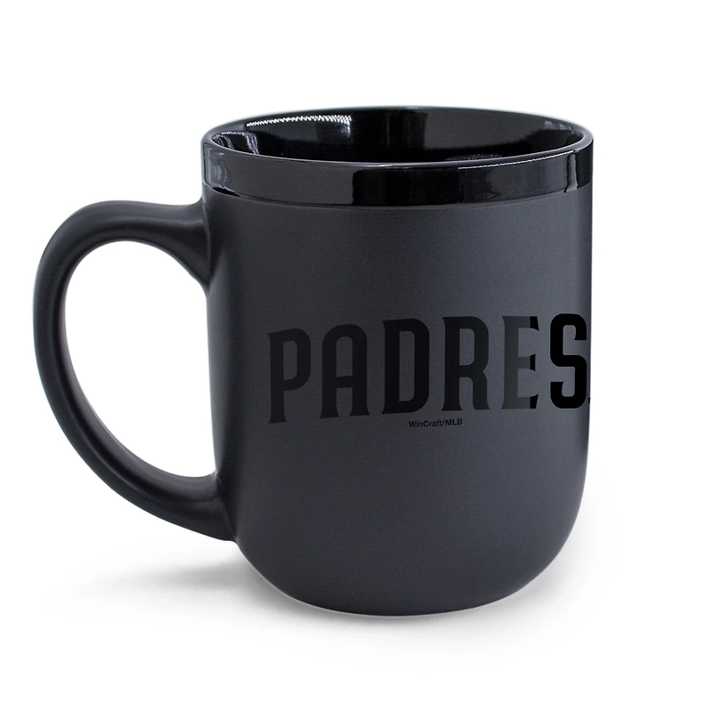 WinCraft San Diego Padres 17oz. Black Tonal Ceramic Mug
