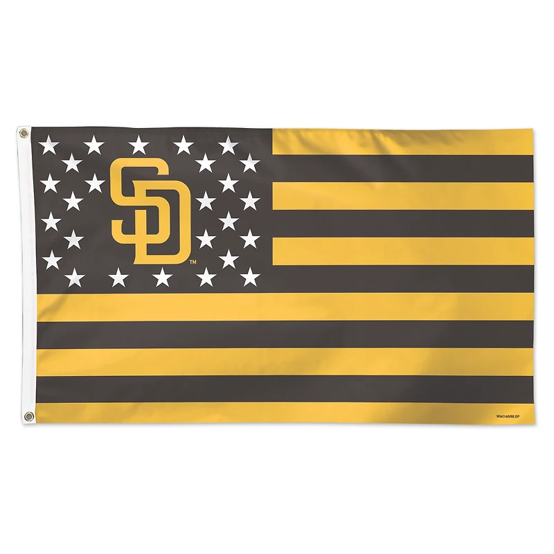 WinCraft San Diego Padres 3' x 5' Americana Stars & Stripes Drapeau de luxe
