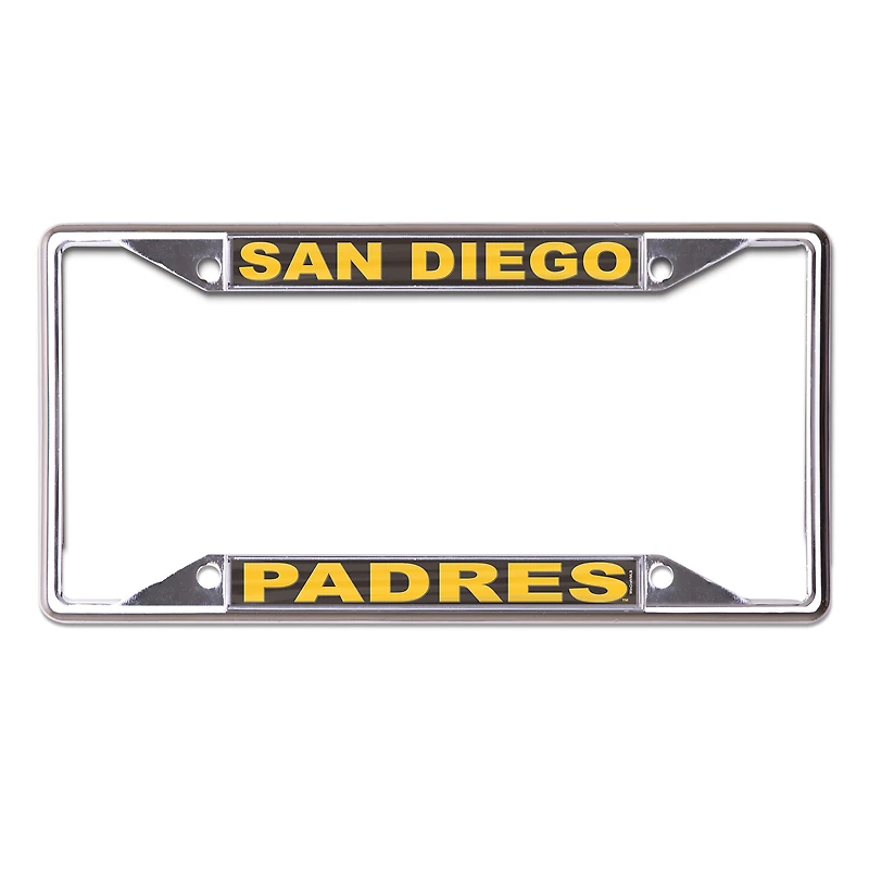 Cadre de plaque d'immatriculation en métal WinCraft San Diego Padres