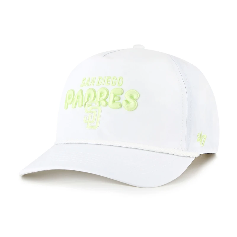 Women's '47  White San Diego Padres Bright Side Adjustable Hitch Hat