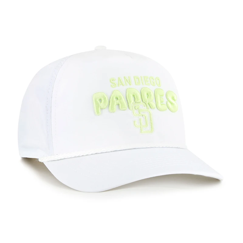 Women's '47  White San Diego Padres Bright Side Adjustable Hitch Hat