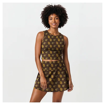 Ensemble débardeur et jupe-short en tricot marron Sport Concepts pour femmes des Padres de San Diego