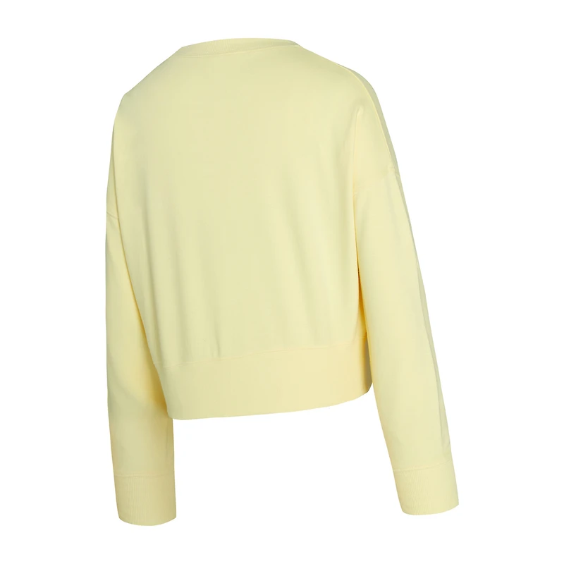 Ensemble haut à manches longues et short Elevation Tri-Blend jaune Sport pour femme de Concepts San Diego Padres