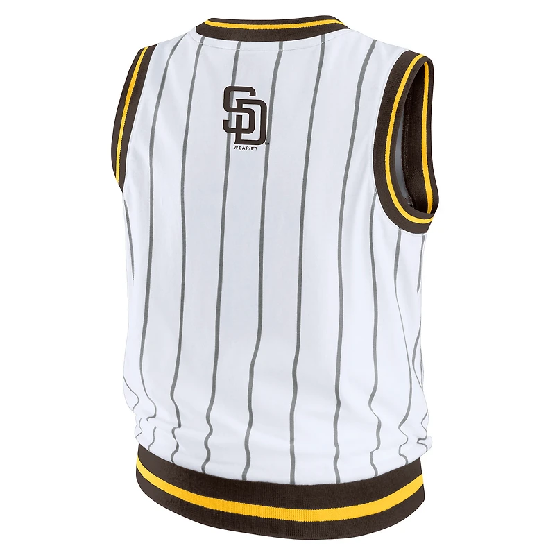 Débardeur sportif blanc des Padres de San Diego pour femmes WEAR by Erin Andrews
