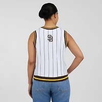 Women's WEAR by Erin Andrews  White San Diego Padres Sporty Tank Top