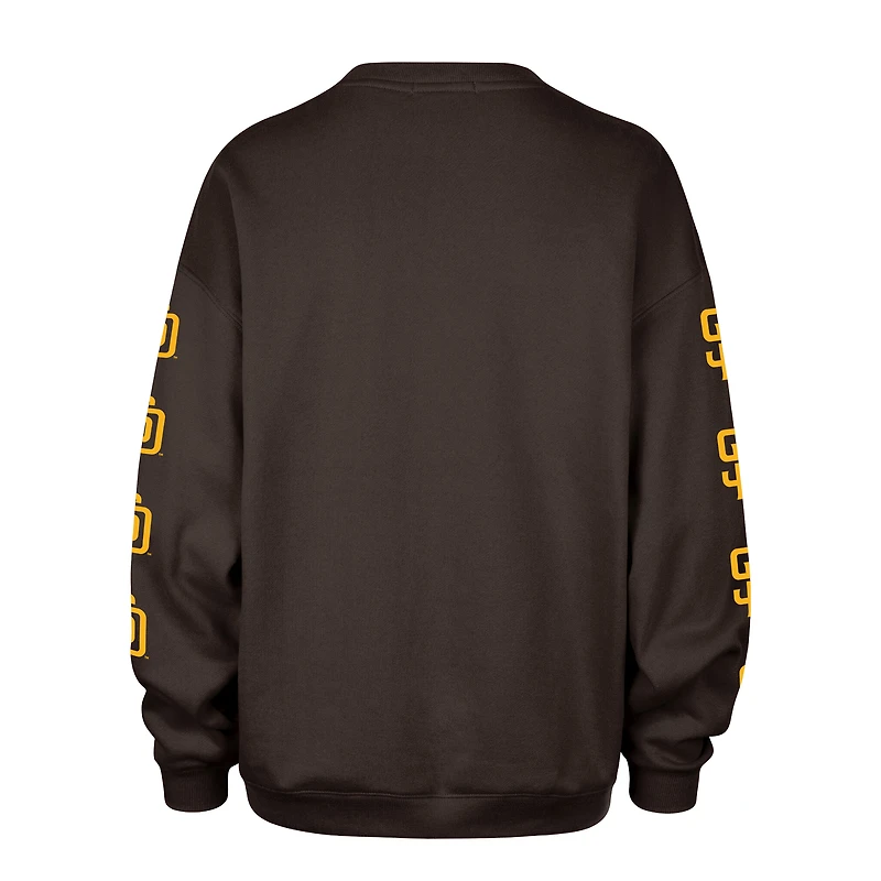 Sweat-shirt oversize marron San Diego Padres « 47 » pour femme