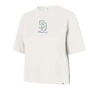 T-shirt court « 47 Natural » pour femme, motif Full Bloom des Padres de San Diego
