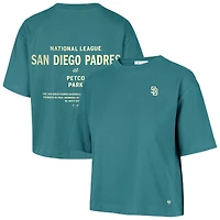 T-shirt femme '47 Teal San Diego Padres Contemporary Basics Leon City