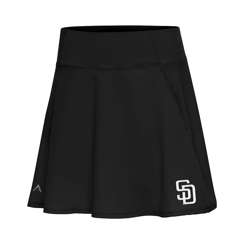 Jupe-short Antigua noire San Diego Padres Chip pour femme