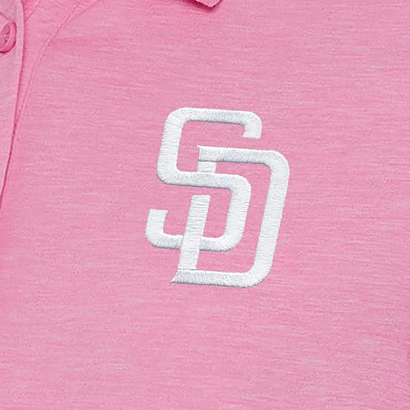 Women's Antigua  Pink San Diego Padres Play Through Polo Dress