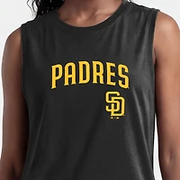 Women's Champion  Black San Diego Padres Muscle Tank Top