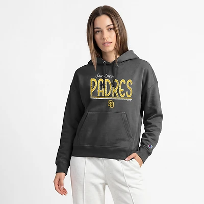 Sweat à capuche vintage Powerblend noir Champion pour femme