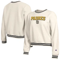 Women's Champion  Cream San Diego Padres Reverse Weave Sweatshirt
