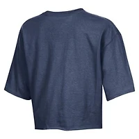 Women's Champion  Navy San Diego Padres Boyfriend Cropped Americana T-Shirt