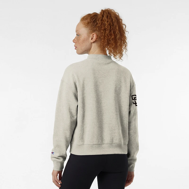 Women's Champion Stone San Diego Padres Triumph Tri-Blend Sweatshirt