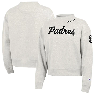 Sweat-shirt Champion Stone Triumph Tri-Blend pour femmes des Padres de San Diego