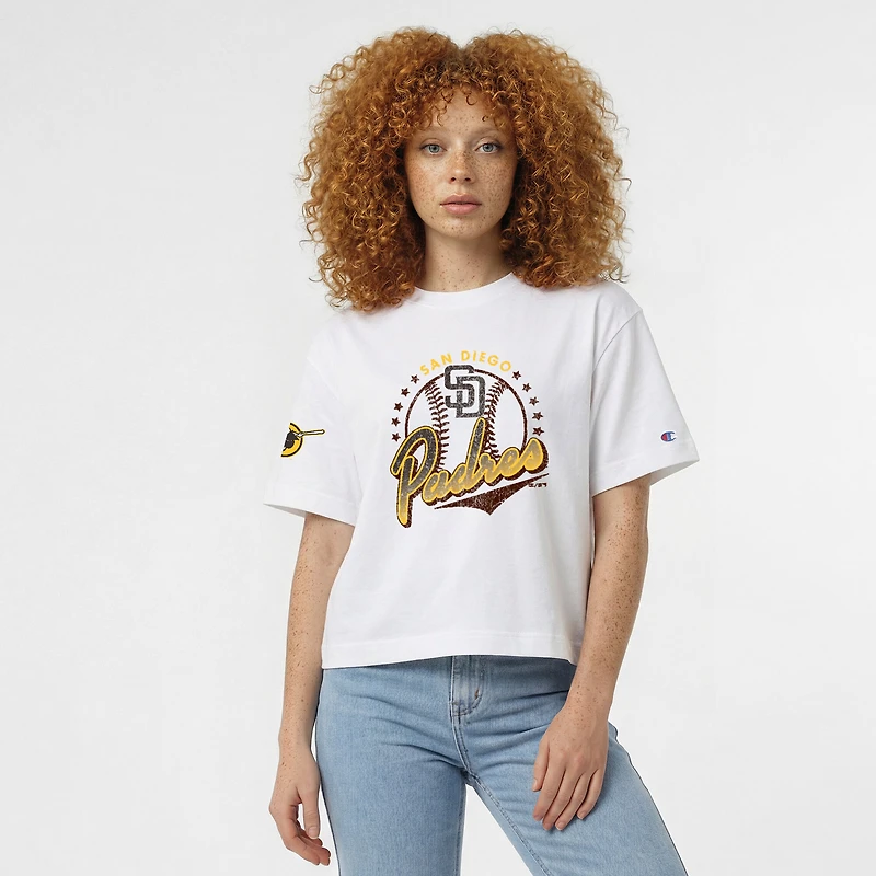 T-shirt blanc Champion San Diego Padres All-Star pour femmes