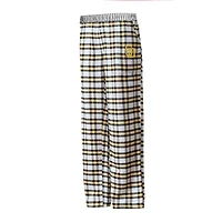 Pantalon de nuit en flanelle Concepts Sport noir/or San Diego Padres Sienna pour femmes
