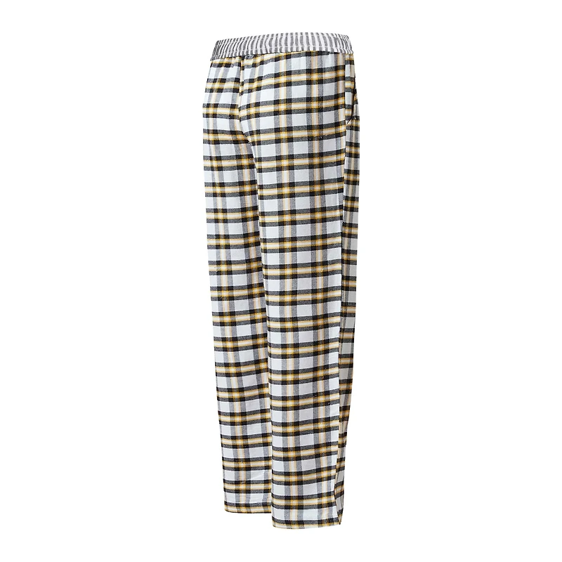 Pantalon de nuit en flanelle Concepts Sport noir/or San Diego Padres Sienna pour femmes