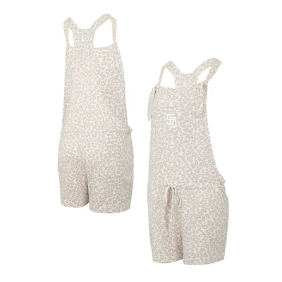 Salopette barboteuse en tricot Concepts Sport crème San Diego Padres Montana Hacci pour femmes