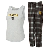 Women's Concepts Sport San Diego Padres Regulate Tank & Pant Set
