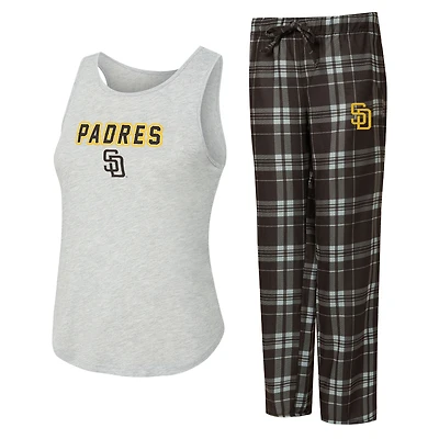 Women's Concepts Sport San Diego Padres Regulate Tank & Pant Set