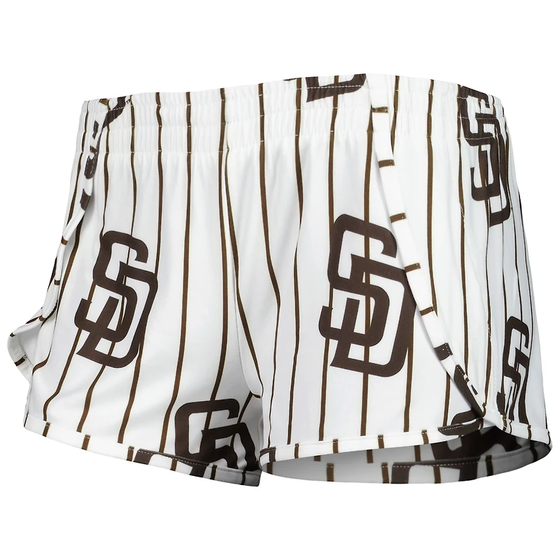 Women's Concepts Sport White San Diego Padres Reel Allover Print Tank Top & Shorts Sleep Set