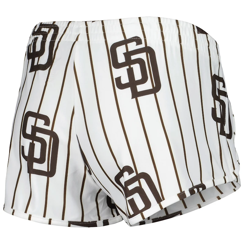 Women's Concepts Sport White San Diego Padres Reel Allover Print Tank Top & Shorts Sleep Set