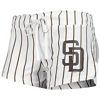 Concepts Sport Ensemble de nuit avec débardeur et short à fines rayures San Diego Padres Reel pour femme