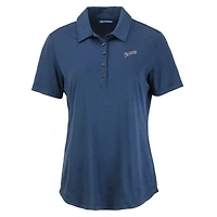 Women's Cutter & Buck Navy San Diego Padres Cooperstown Collection Coastline Epic Comfort Eco Recycled Polo