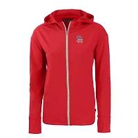 Women's Cutter & Buck  Red San Diego Padres Daybreak Eco Recycled Full-Zip Hoodie