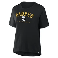 T-shirt Fanatics noir pour femme San Diego Padres Home Run Legacy