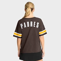 Women's Fanatics Brown San Diego Padres Curl Route T-Shirt