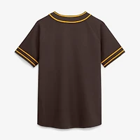 Women's Fanatics Brown San Diego Padres Diva Race Ahead Raglan V-Neck T-Shirt