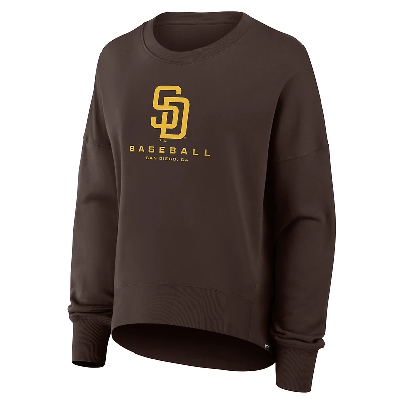 Sweat-shirt oversize marron San Diego Padres Hope pour femme (Fanatics)