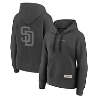 Women's Fanatics Charcoal San Diego Padres Elements Future Ground Subtle Tonal Pullover Hoodie
