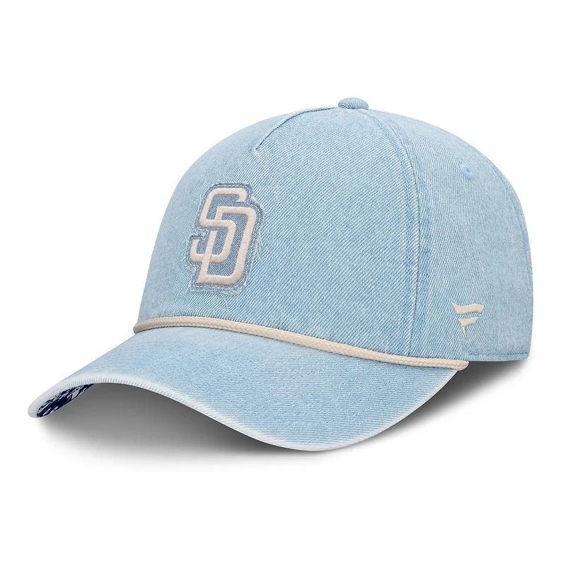 Women's Fanatics  Denim San Diego Padres Roped Adjustable Hat