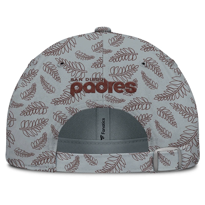Women's Fanatics  Gray San Diego Padres Cooperstown Collection Shift Adjustable Hat