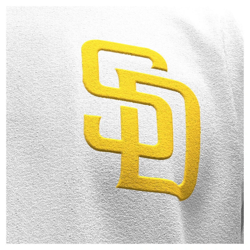 T-shirt à manches longues Fanatics blanc San Diego Padres Baseball Stitch Spirit Jersey pour femmes